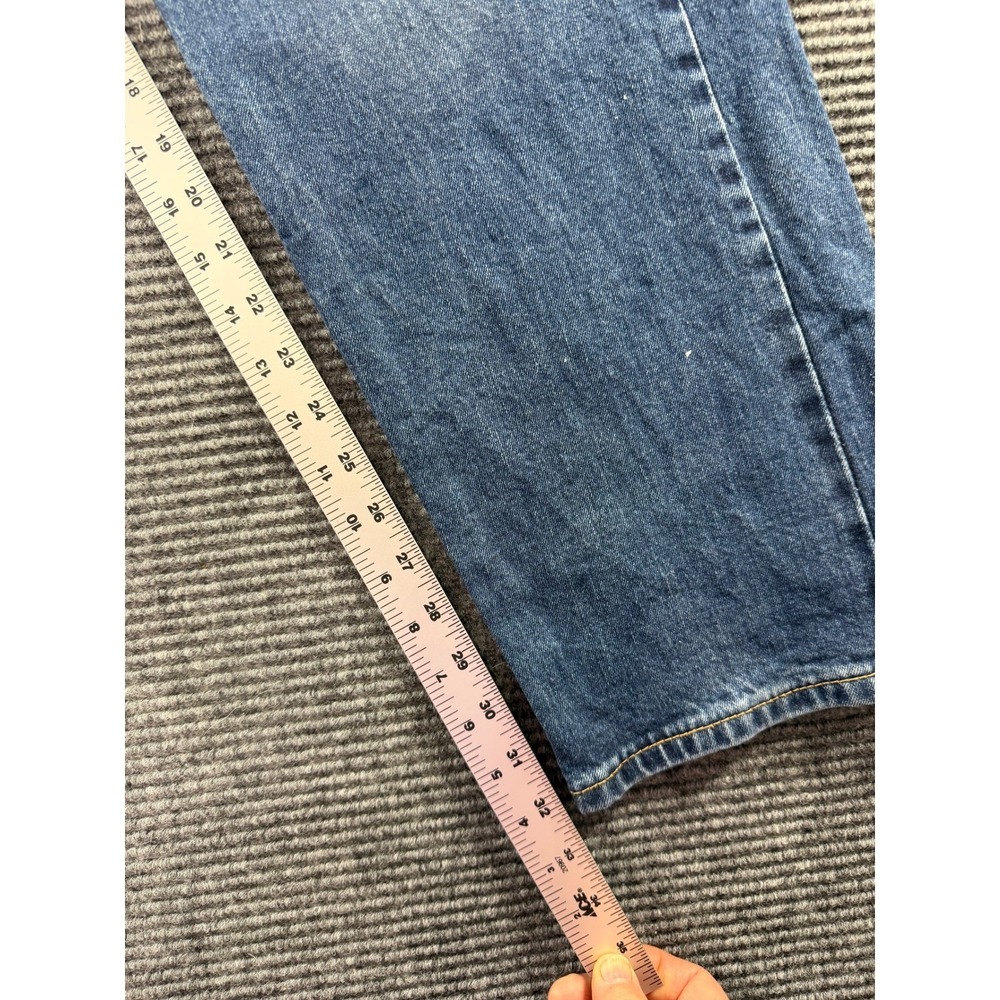 Levi's 505 Regular Fit Straight Leg Jeans Mens 36x34 Medium Wash Blue - Picture 4 of 11